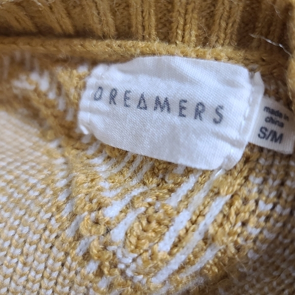 Dreamers Textured Star Crewneck Sweater S/M - Picture 5 of 7